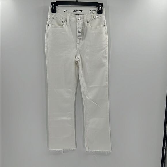 J. Crew Women's 9" Demi Boot Crop - White - 25 - New with tags - Picture 1 of 8